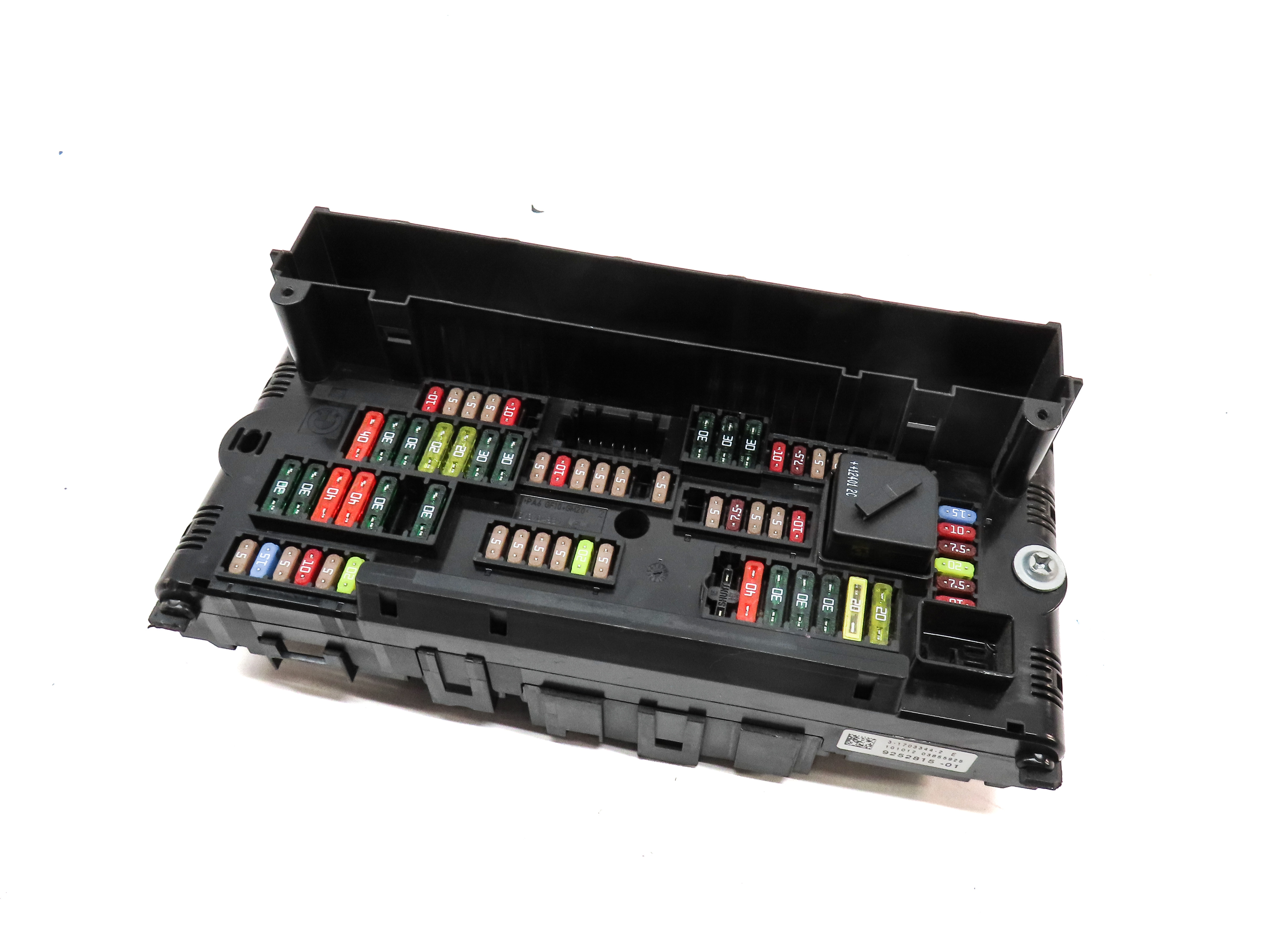 2012-2017 BMW 5 6 7 (F01 F06 F10) FRONT POWER DISTRIBUTION RELAY FUSE BOX — exact item pictured